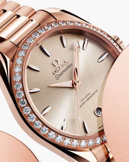 Omega Seamaster Aqua Terra Shades 38 mm, oro Sedna™ con oro Sedna™ 220.55.38.20.09.001 - Imagen 4