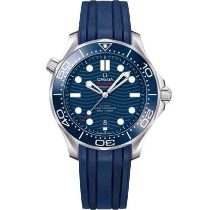 Omega Seamaster Diver 300M 42 mm, acero con pulsera de caucho 210.32.42.20.03.001