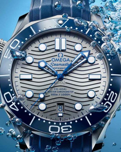 Omega Seamaster Diver 300M 42 mm, acero con pulsera de caucho 210.32.42.20.06.001 - Imagen 4