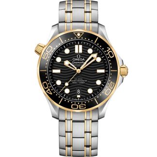 Omega Seamaster Diver 300M 42 mm, acero - oro amarillo con acero - oro amarillo 210.20.42.20.01.002