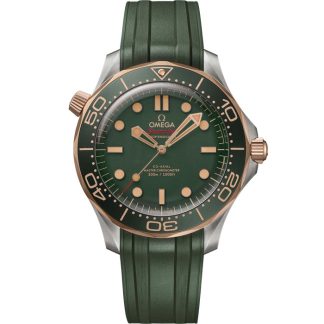 Omega Seamaster Diver 300M 42 mm, titanio - Bronze gold con pulsera de caucho 210.92.42.20.10.001