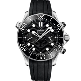 Omega Seamaster Diver 300M 44 mm, acero con pulsera de caucho 210.32.44.51.01.001
