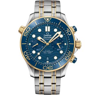 Omega Seamaster Diver 300M 44 mm, acero - oro amarillo con acero - oro amarillo 210.20.44.51.03.001