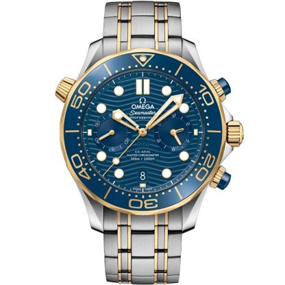 Omega Seamaster Diver 300M 44 mm, acero - oro amarillo con acero - oro amarillo 210.20.44.51.03.001
