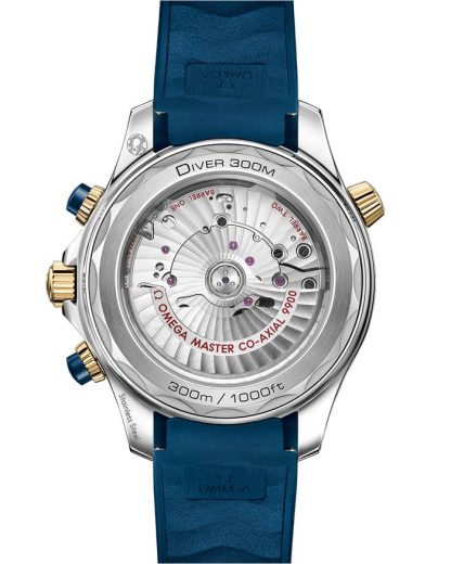 Omega Seamaster Diver 300M 44 mm, acero - oro amarillo con pulsera de caucho 210.22.44.51.03.001 - Imagen 2