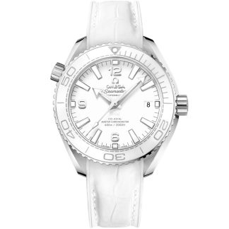 Omega Seamaster Planet Ocean 600M 39,5 mm, acero con pulsera de piel 215.33.40.20.04.001
