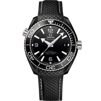 Omega Seamaster Planet Ocean 600M 39,5 mm, cerámica negra con pulsera de caucho 215.92.40.20.01.001