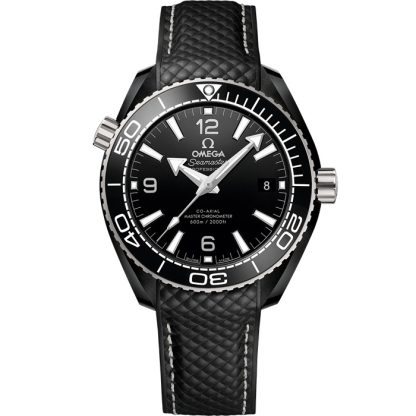 Omega Seamaster Planet Ocean 600M 39,5 mm, cerámica negra con pulsera de caucho 215.92.40.20.01.001