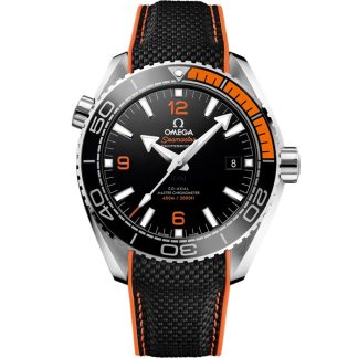 Omega Seamaster Planet Ocean 600M 43,5 mm, acero con pulsera de caucho 215.32.44.21.01.001
