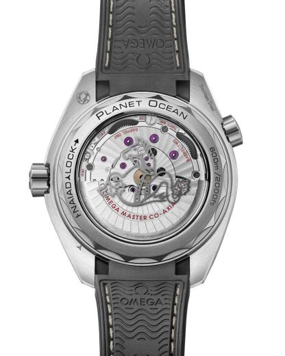 Omega Seamaster Planet Ocean 600M 43,5 mm, acero con pulsera de caucho 215.32.44.21.01.002 - Imagen 2