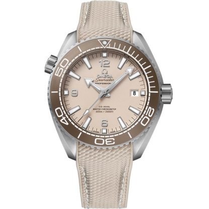 Omega Seamaster Planet Ocean 600M 43,5 mm, acero con pulsera de caucho 215.32.44.21.09.001