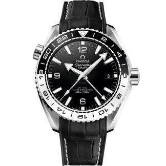 Omega Seamaster Planet Ocean 600M 43,5 mm, acero con pulsera de piel revestida de caucho 215.33.44.22.01.001