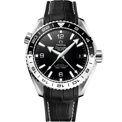 Omega Seamaster Planet Ocean 600M 43,5 mm, acero con pulsera de piel revestida de caucho 215.33.44.22.01.001