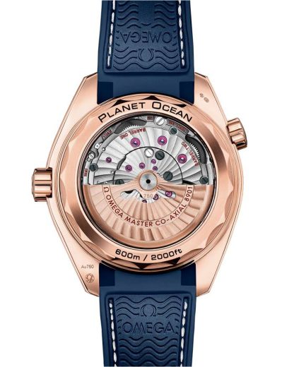 Omega Seamaster Planet Ocean 600M 43,5 mm, oro Sedna™ con pulsera de piel revestida de caucho 215.63.44.21.03.001 - Imagen 2