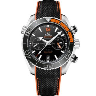 Omega Seamaster Planet Ocean 600M 45,5 mm, acero con pulsera de caucho 215.32.46.51.01.001