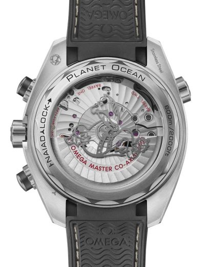 Omega Seamaster Planet Ocean 600M 45,5 mm, acero con pulsera de caucho 215.32.46.51.01.004 - Imagen 2