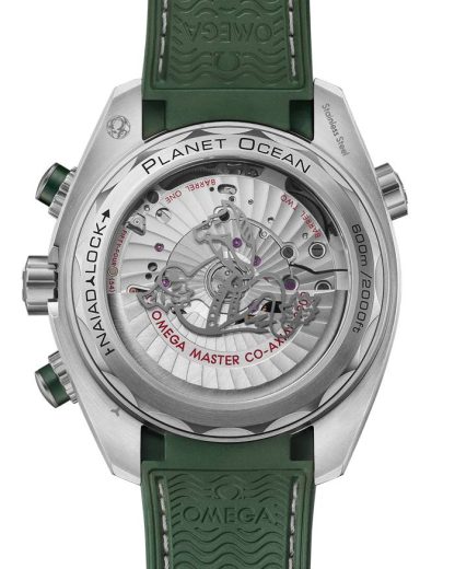 Omega Seamaster Planet Ocean 600M 45,5 mm, acero con pulsera de caucho 215.32.46.51.06.001 - Imagen 2