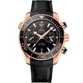 Omega Seamaster Planet Ocean 600M 45,5 mm, oro Sedna™ con pulsera de piel revestida de caucho 215.63.46.51.01.001