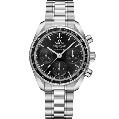 Omega Speedmaster 38 38 mm, acero con acero 324.30.38.50.01.001