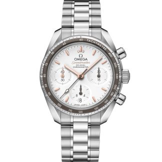Omega Speedmaster 38 38 mm, acero con acero 324.30.38.50.02.001