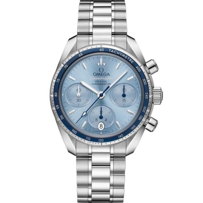 Omega Speedmaster 38 38 mm, acero con acero 324.30.38.50.03.001