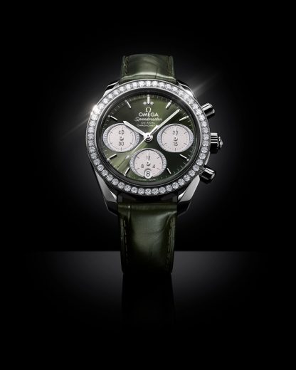 Omega Speedmaster 38 38 mm, acero con aligátor 324.18.38.50.60.001 - Imagen 5