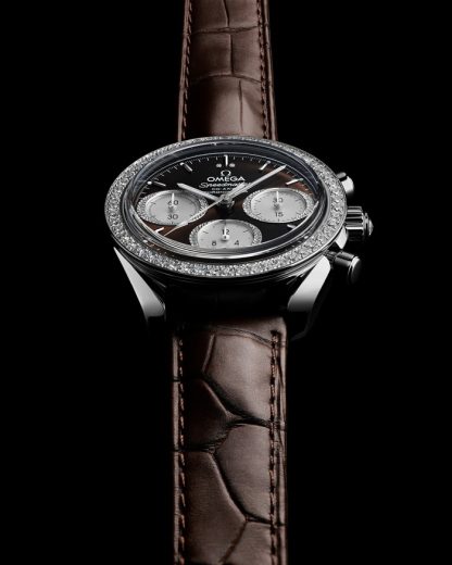 Omega Speedmaster 38 38 mm, acero con aligátor 324.18.38.50.63.001 - Imagen 6