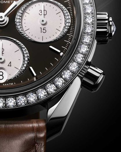 Omega Speedmaster 38 38 mm, acero con aligátor 324.18.38.50.63.001 - Imagen 8