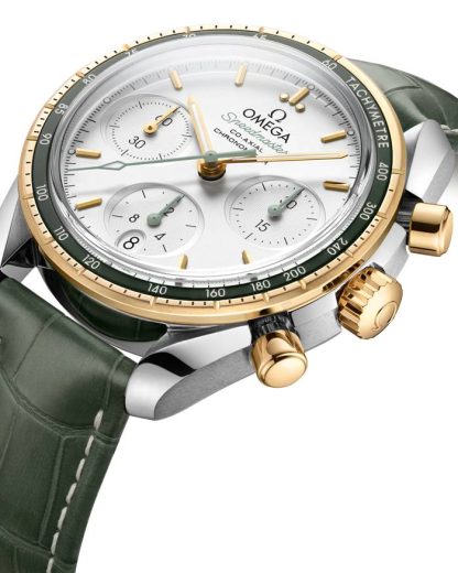 Omega Speedmaster 38 38 mm, acero - oro amarillo con pulsera de piel 324.23.38.50.02.001 - Imagen 2