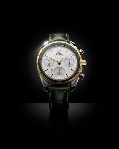 Omega Speedmaster 38 38 mm, acero - oro amarillo con pulsera de piel 324.23.38.50.02.001 - Imagen 4