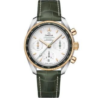 Omega Speedmaster 38 38 mm, acero - oro amarillo con pulsera de piel 324.23.38.50.02.001