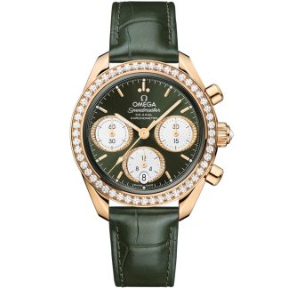 Omega Speedmaster 38 38 mm, oro Moonshine™ con aligátor 324.58.38.50.60.001