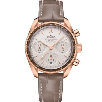 Omega Speedmaster 38 38 mm, oro Sedna™ con pulsera de piel 324.63.38.50.02.003