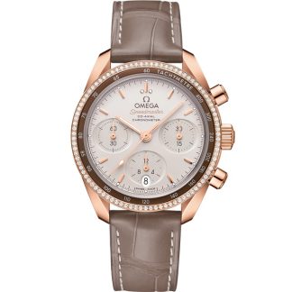 Omega Speedmaster 38 38 mm, oro Sedna™ con pulsera de piel 324.68.38.50.02.003