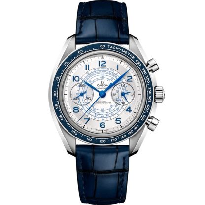 Omega Speedmaster Chronoscope 43 mm, acero con pulsera de piel 329.33.43.51.02.001
