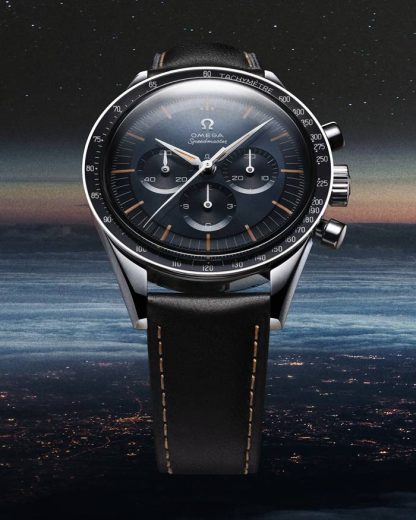 Omega Speedmaster First OMEGA in Space 39,7 mm, acero con pulsera de piel 310.32.40.50.06.001 - Imagen 4