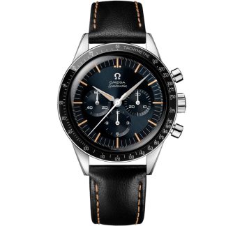 Omega Speedmaster First OMEGA in Space 39,7 mm, acero con pulsera de piel 310.32.40.50.06.001