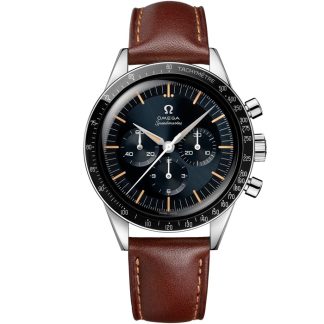 Omega Speedmaster First OMEGA in Space 39,7 mm, acero con pulsera de piel 310.32.40.50.06.002