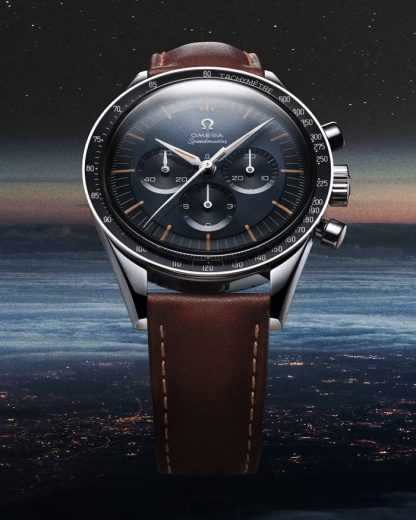 Omega Speedmaster First OMEGA in Space 39,7 mm, acero con pulsera de piel 310.32.40.50.06.002 - Imagen 5