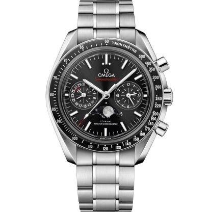 Omega Speedmaster Moonphase 44,25 mm, acero con acero 304.30.44.52.01.001