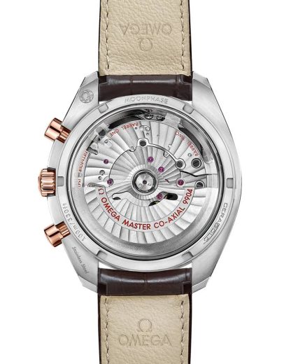 Omega Speedmaster Moonphase 44,25 mm, acero - oro Sedna™ con pulsera de piel 304.23.44.52.13.001 - Imagen 2