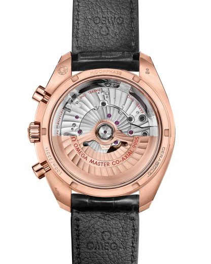 Omega Speedmaster Moonphase 44,25 mm, oro Sedna™ con pulsera de piel 304.63.44.52.01.001 - Imagen 2