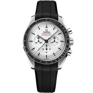 Omega Speedmaster Moonwatch Professional 42 mm, acero con pulsera de caucho 310.32.42.50.04.001