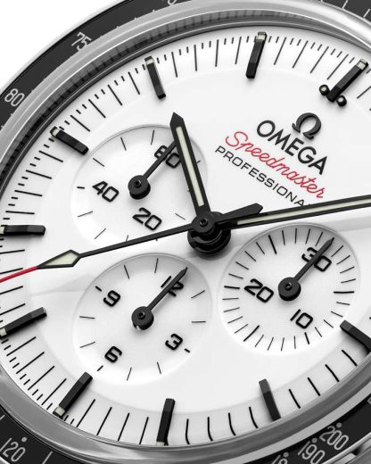 Omega Speedmaster Moonwatch Professional 42 mm, acero con pulsera de piel 310.32.42.50.04.002 - Imagen 4
