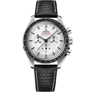 Omega Speedmaster Moonwatch Professional 42 mm, acero con pulsera de piel 310.32.42.50.04.002