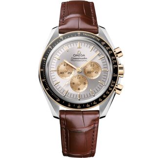 Omega Speedmaster Moonwatch Professional 42 mm, acero - oro Moonshine™ con aligátor 310.23.42.50.02.001