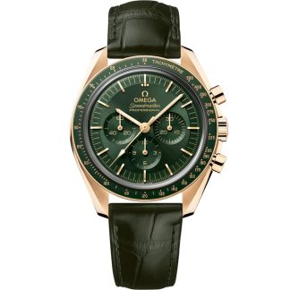 Omega Speedmaster Moonwatch Professional 42 mm, oro Moonshine™ con pulsera de piel 310.63.42.50.10.001