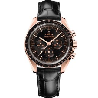 Omega Speedmaster Moonwatch Professional 42 mm, oro Sedna™ con pulsera de piel 310.63.42.50.01.001