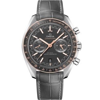 Omega Speedmaster Racing 44,25 mm, acero con pulsera de piel 329.23.44.51.06.001