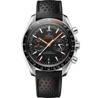 Omega Speedmaster Racing 44,25 mm, acero con pulsera de piel 329.32.44.51.01.001